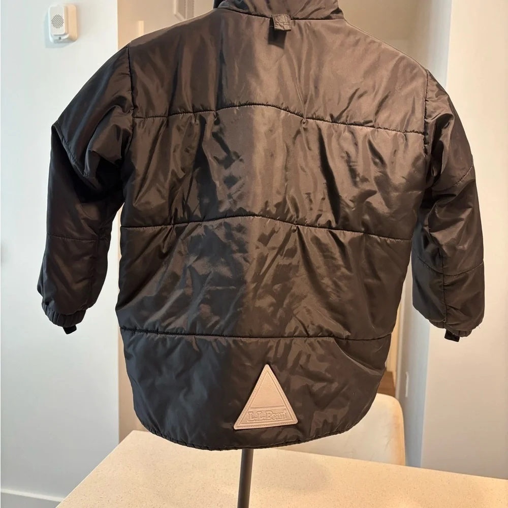 L.L. Bean Kids Black Puffer Jacket, Size 6